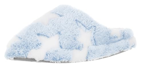 Brandsseller Hausschuh Damen 41 Pantoffel Sterne Pantolette Schlupfschuh Plüsch Kunstfell warm und weich – Hellblau Brandsseller Hausschuh Damen 41 Pantoffel Sterne Pantolette Schlupfschuh Plüsch Kunstfell warm und weich – Hellblau von Brandsseller