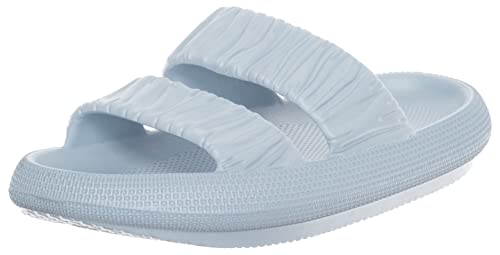 Brandsseller Hausschuhe Damen Pantoletten Doppel Band Badeschuhe Hohe Weiche Phylon Slipper von Brandsseller