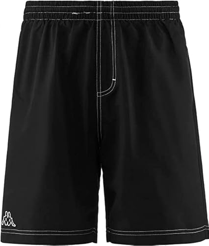 Brandsseller Herren Badeshorts Sporthose Badehose Swim Shorts mit Motiven im Stil von Kappa Schwarz L von Brandsseller