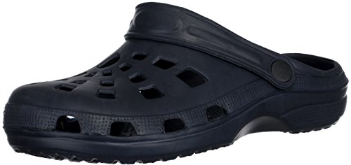 Brandsseller Herren Clog Gartenschuh Badeschuh Freizeitschuh Hausschuh Slipper mit Fersenriemen - Farbe: Blau - Größen: 41 von Brandsseller