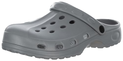 Brandsseller Herren Clogs Gartenclogs Gartenschuhe Badeschuhe Pantoletten Hausschuhe Leicht Grau 40 von Brandsseller