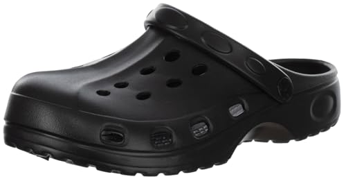 Brandsseller Herren Clogs Gartenclogs Gartenschuhe Badeschuhe Pantoletten Hausschuhe Leicht Schwarz 41 von Brandsseller