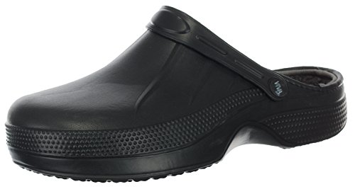 Brandsseller Herren Clogs Gartenschuhe Hausschuhe Winter/Sommer - Gefüttert/Ungefüttert (41 EU, Schwarz, 41) von Brandsseller