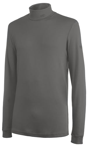 Brandsseller Herren Ski Shirt 60 Gray 100% Baumwolle Langarm Rollkragen von Brandsseller