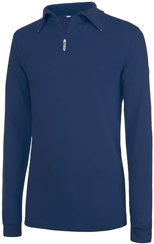 Brandsseller Shirt Herren Langarm 62 mit Reißverschluss Baumwolle atmungsaktiv Ski Fahrrad Sport – Navy Brandsseller Shirt Herren Langarm 62 mit Reißverschluss Baumwolle atmungsaktiv Ski Fahrrad Sport – Navy von Brandsseller
