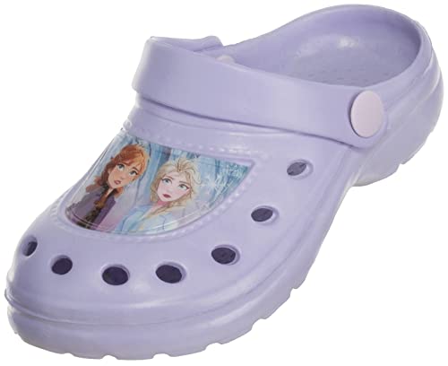 Brandsseller Kinder Clogs Hauschuh Gartenschuh Badeschuh Leichte Sommerclogs mit Motiven im Stil von Frozen | 25/26 von Brandsseller