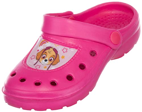 Brandsseller Kinder Clogs Hauschuh Gartenschuh Badeschuh Leichte Sommerclogs mit Motiven im Stil von Paw Patrol Motiv 3 | 27/28 von Brandsseller