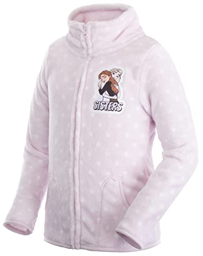 Brandsseller Kinder Fleece Jacke Eiskönigin Kuscheljacke mit Stehkragen (98/104, Flieder) von Brandsseller