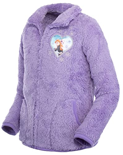 Brandsseller Kinder Fleece Jacke Eiskönigin Kuscheljacke mit Stehkragen (98/104, Lila) von Brandsseller