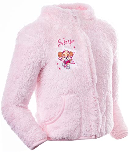 Brandsseller Kinder Fleece Jacke Stehkragen Kuscheljacke mit Motiven im Stil von Paw Patrol 98/104, Pink/Motiv4 von Brandsseller