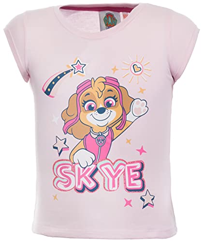 Brandsseller Kinder T-Shirt Mädchen Freizeitshirt Kurzarmshirt mit Motiven im Stil von Paw Patrol Rosa 98-104 von Brandsseller