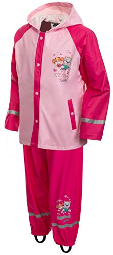 Brandsseller Mädchen Kinder Regen Set Regenjacke und Regenhose mit Motiven im Stil von Paw Patrol 110/116 von Brandsseller