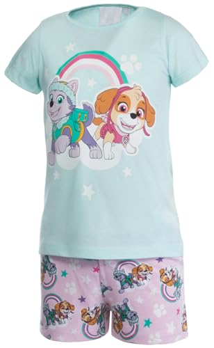 Brandsseller Mädchen Schlafanzug Pyjama Freizeitanzug Set mit Motiven im Stil von Paw Patrol - Shirt und Short 110/116 von Brandsseller