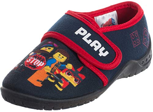 Brandsseller Play Movie Kinder Hausschuh Spielschuh - Never Stop Blau 29/30 von Brandsseller