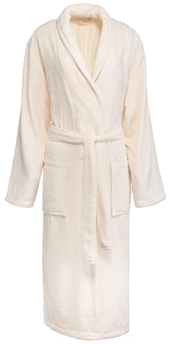 Brandsseller Unisex Bademantel Damen Herren Baumwolle | Morgenmantel | Saunamantel | Creme | L Brandsseller Unisex Bademantel Damen Herren Baumwolle | Morgenmantel | Saunamantel | Creme | L von Brandsseller