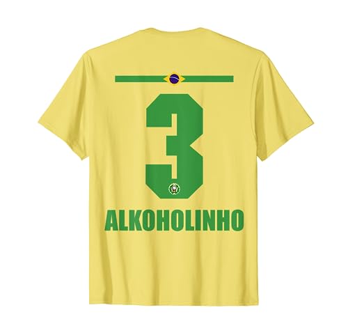 Brasilien Sauf Trikot Herren Alkoholinho Saufnamen T-Shirt von Brasilien Sauf Trikot - Brasil Trikot Merch