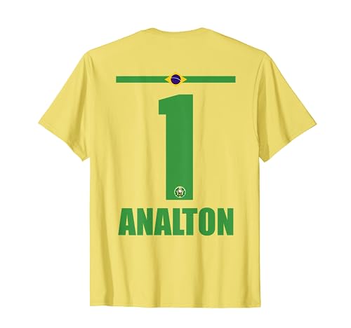 Brasilien Sauf Trikot Herren Analton Saufnamen T-Shirt von Brasilien Sauf Trikot - Brasil Trikot Merch