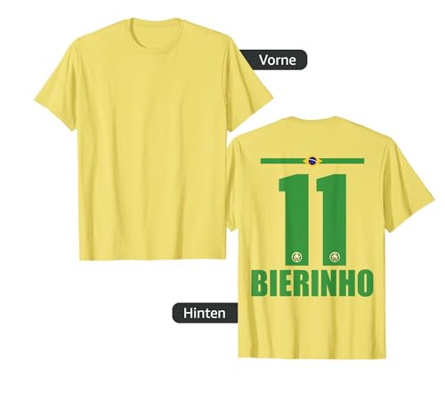 Brasilien Sauf Trikot Herren Bierinho Bier Saufnamen T-Shirt von Brasilien Sauf Trikot - Brasil Trikot Merch