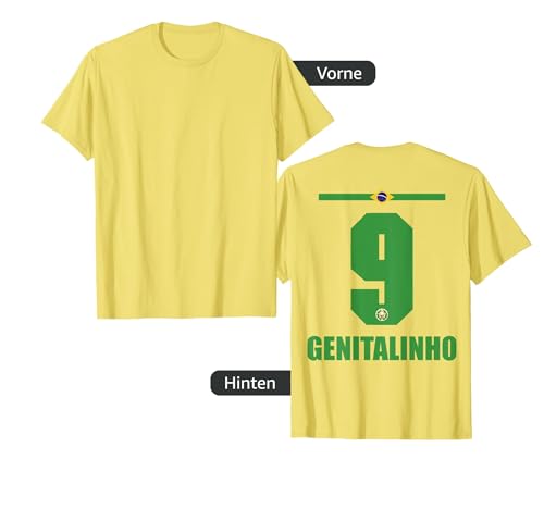 Brasilien Sauf Trikot Herren Genitalinho Saufnamen T-Shirt von Brasilien Sauf Trikot - Brasil Trikot Merch