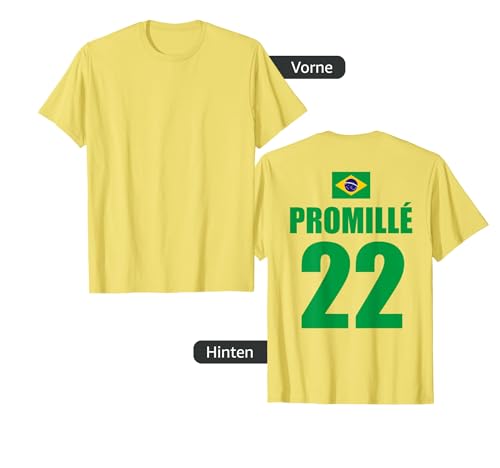 Herren Brasilien Party & Sauf Trikot für Malle Urlaub Partycrew T-Shirt von Brasilien Sauf Trikot - Das Original - Partyoutfit