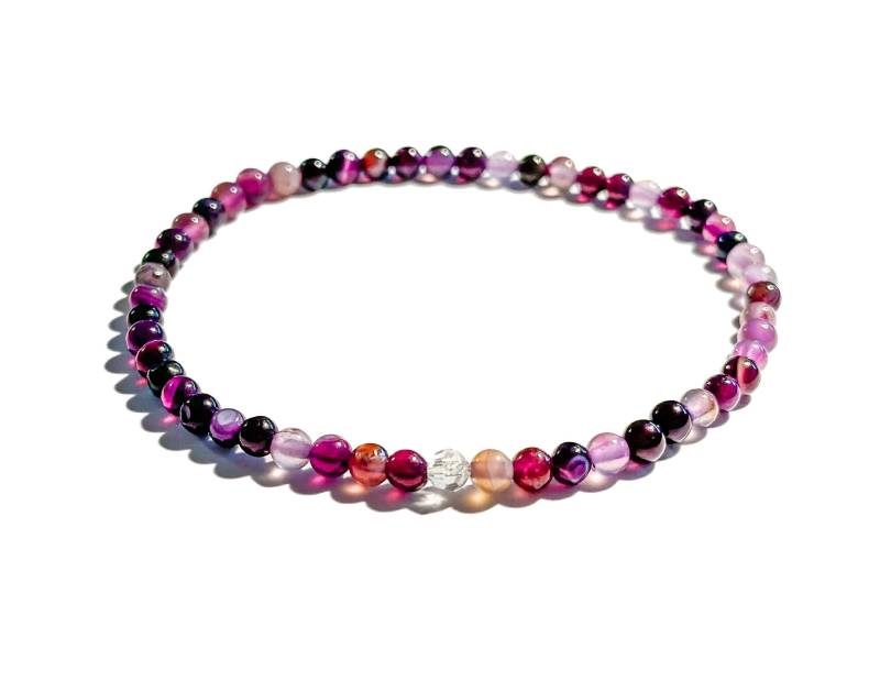 Filigranes Armband Aus Lila Natursteinperlen | Als Geschenk Für Frau Oder Freundin Filigranes Armband Aus Lila Natursteinperlen | Als Geschenk Für Frau Oder Freundin von BraslePel