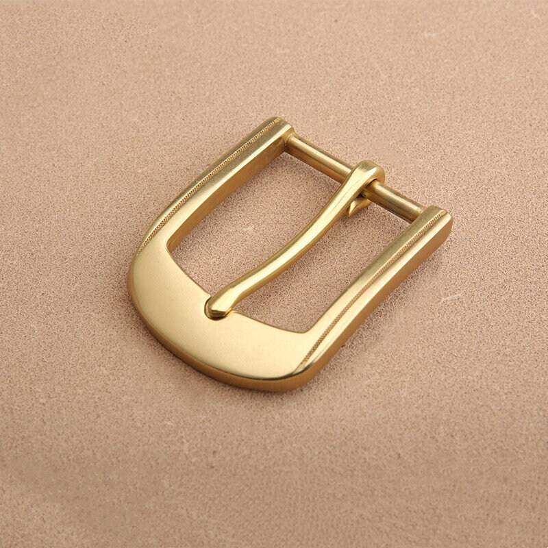 Messing Roller Pin Schnalle Vintage Solid Leder Gürtelschnalle Einzelne Prong Ersatz Hand Diy Zubehör Für Mann Frau von BrassCentury