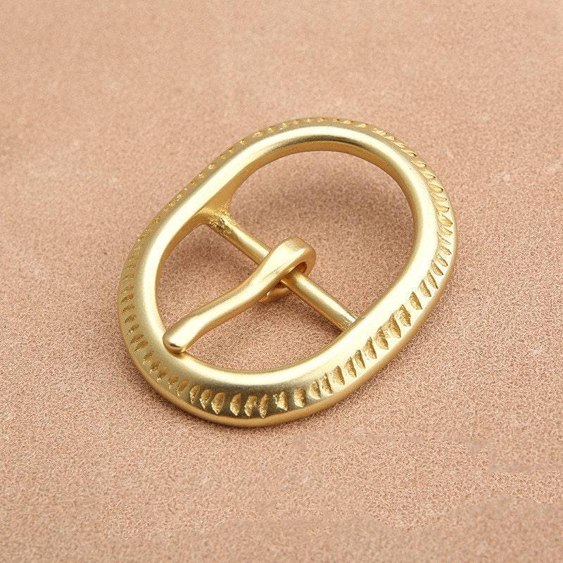 Solide Messing Einzelne Prong Gürtelschnalle 30mm Metall Leder Handwerk Ersatz Schnalle Hardware Zubehör von BrassCentury