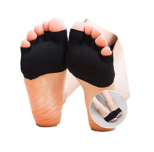 Brasse 1 Paar Damen Nahtlose Zehenauflage Liner Fünf Zehentrenner Socken Heelless Yoga Sandale Unsichtbare Socken von Brasse