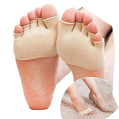 Brasse 1 Paar Damen Nahtlose Zehenauflage Liner Fünf Zehentrenner Socken Heelless Yoga Sandale Unsichtbare Socken von Brasse