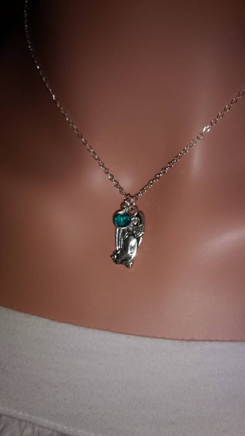 Engel Mit Dezember Geburtsstein Aus Sterling Silber von BrattonCraft