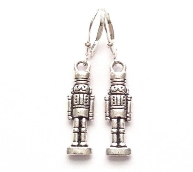 Silber Nussknacker Ohrringe Urlaub Weihnachten Schmuck von BrattonCraft