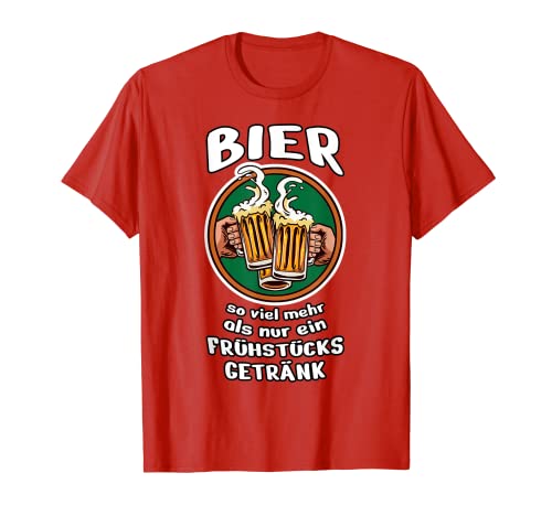 Herren Bier ist mehr als ein Frühstücksgetränk lustiges Festival T-Shirt von Brauerei Designs für Wirtschaft mit Bier