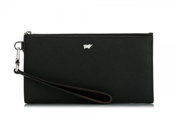 Braun Büffel - Braun Büffel Oaxaca Wristlet Clutch, Leder schwarz, 500-010 von Braun Büffel