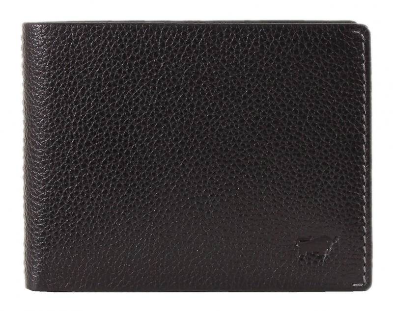 Braun Büffel - Braun Büffel Prato Geldbörse 8CS RFID Querformat echt Rindleder dunkelbraun Braun von Braun Büffel