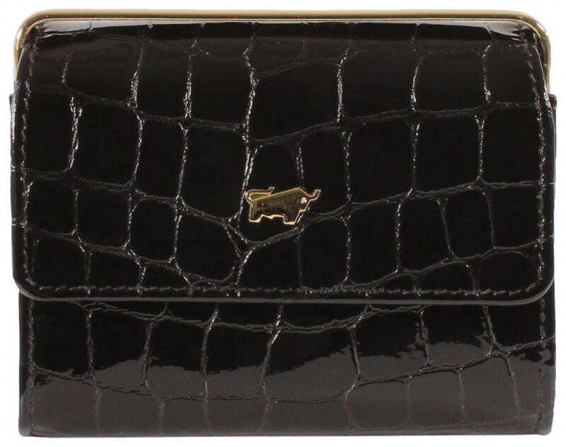 Braun Büffel - Braun Büffel Verona Bügelbörse Glanzkroko echt Kalbleder schwarz Schwarz von Braun Büffel