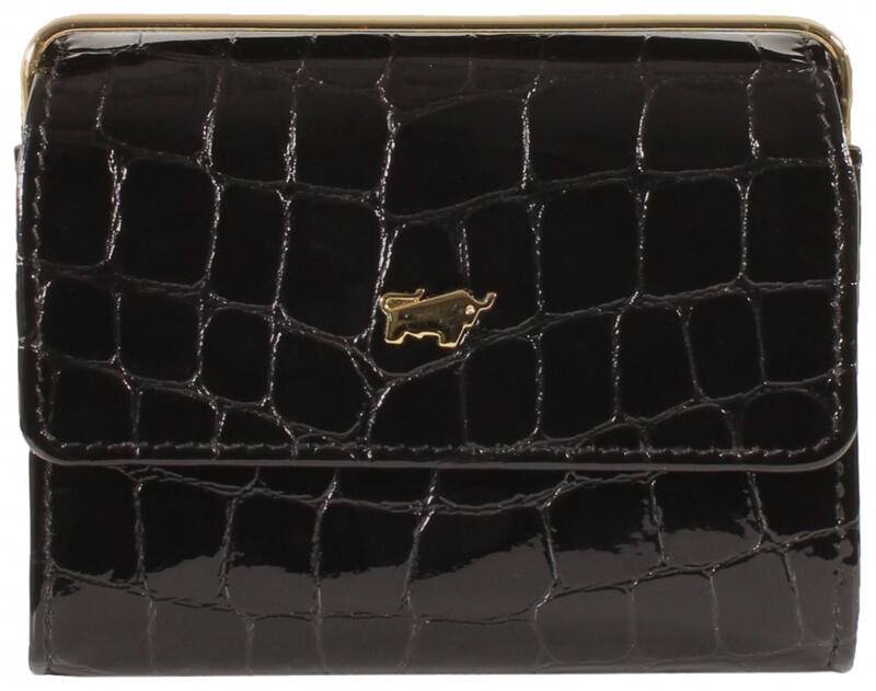 Braun Büffel - Braun Büffel Verona Bügelbörse Glanzkroko echt Kalbleder schwarz Schwarz von Braun Büffel