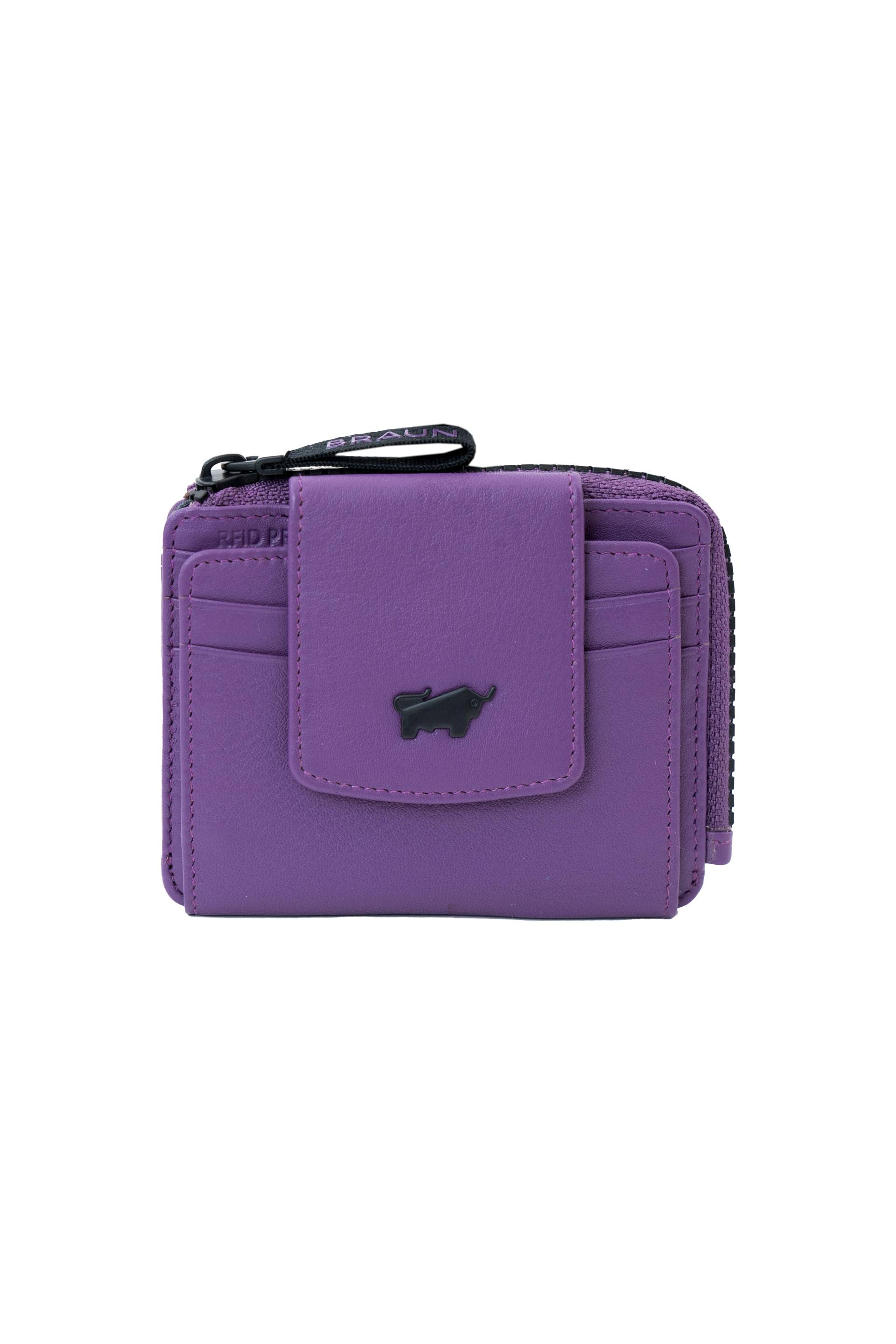 Braun Büffel - CAPRI RFID Kartenbörse 8CS viola - Gr. - OS von Braun Büffel