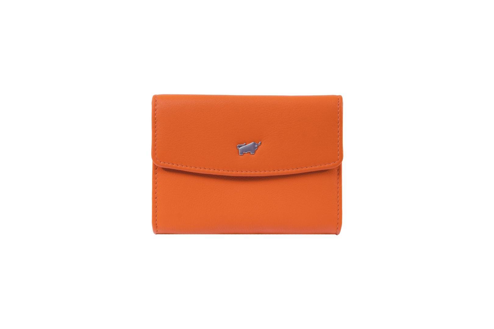 Braun Büffel - JOY Portemonnaie Rfid Mini Geldbörse Slim 3Cs Flashy Orange von Braun Büffel