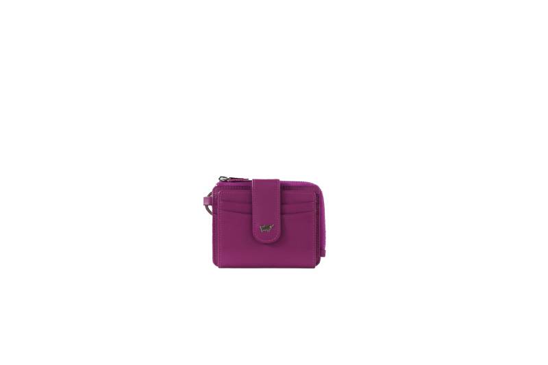 Braun Büffel - JOY RFID Kartenbörse mit Schlüsselring 8CS purple plum - Gr. - OS von Braun Büffel