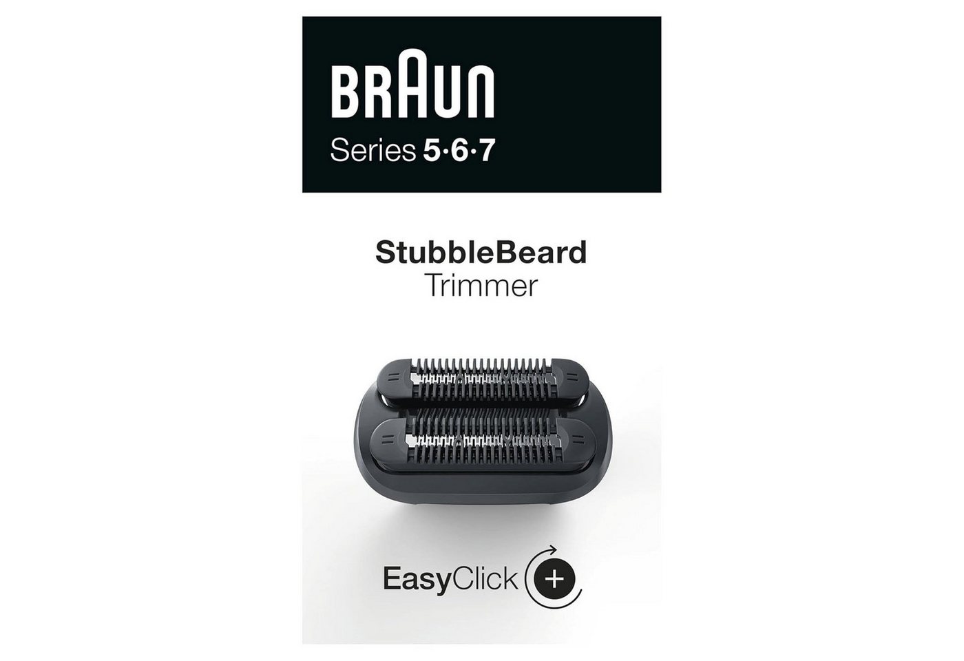 Braun Aufsatz Barttrimmer Braun EasyClick 3-Tage-Bart-Trimmeraufsatz f.Series 5+6+7 Elektroras. von Braun