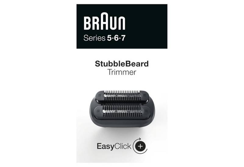 Braun Aufsatz Barttrimmer Braun EasyClick 3-Tage-Bart-Trimmeraufsatz f.Series 5+6+7 Elektroras. von Braun