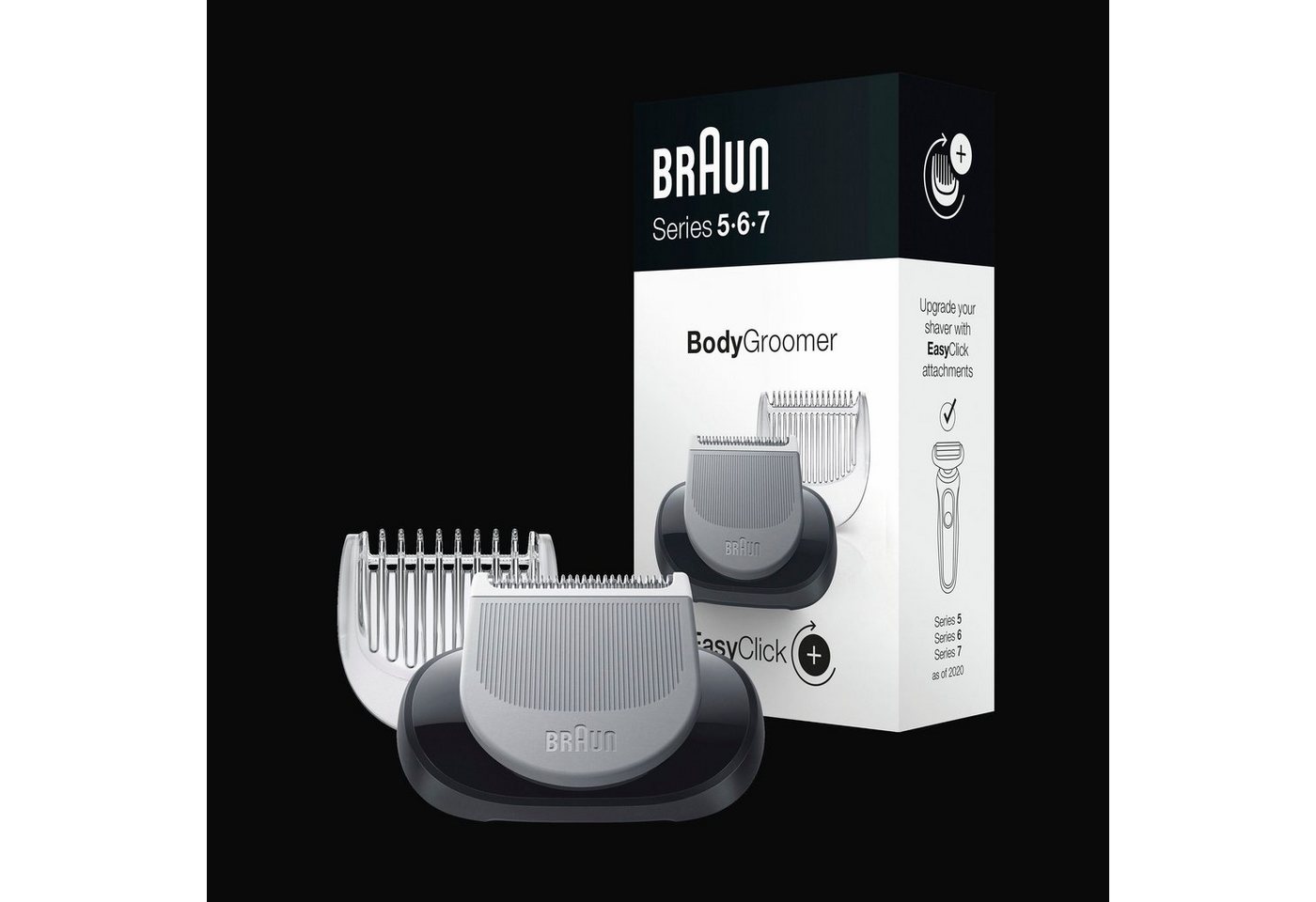 Braun Aufsatz Body Groomer, mit drei Längeneinstellungen von Braun