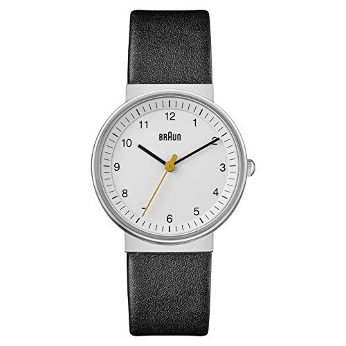 Braun Damen Analog Gesteppte Daunenjacke Uhr mit Ledergürtel Armband BN0031WHBKL von Braun
