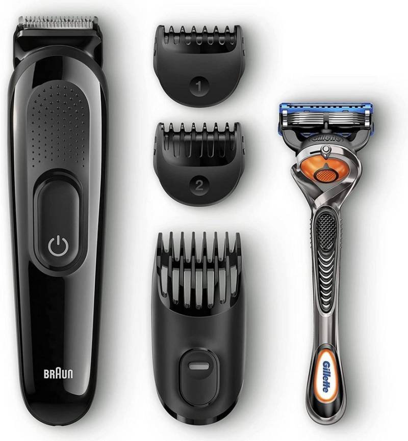 Braun Elektrokörperrasierer Braun Barttrimmer Rasierer Styling Kit 4-in-1, Langhaartrimmer von Braun