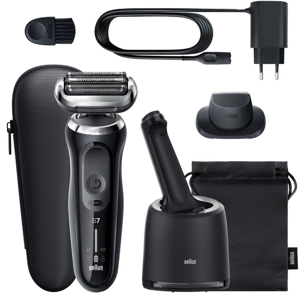 Braun Elektrorasierer 71-N7200cc Series 7 - Rasierer - schwarz/grau von Braun