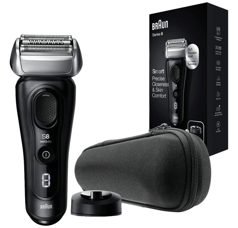 Braun Elektrorasierer Braun 8410s 8410s Folienrasierer Schwarz von Braun