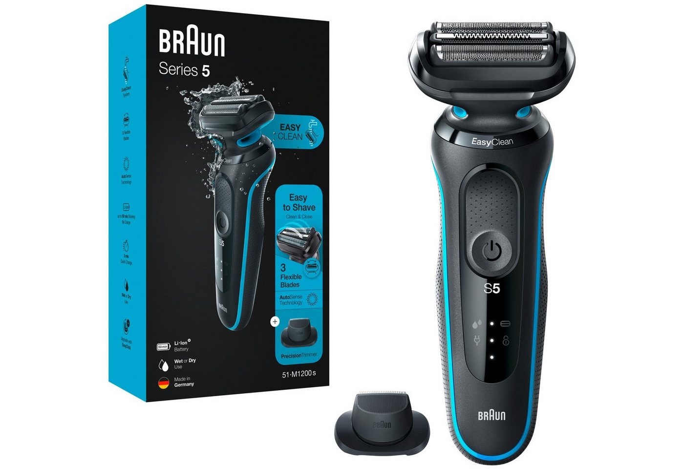 Braun Haar- und Bartschneider Braun Series 5 51-M1200s, Rasierer von Braun