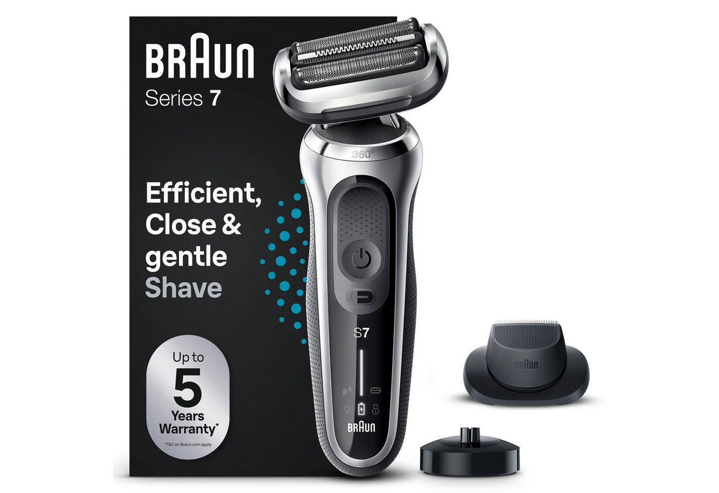 Braun Elektrorasierer Series 7 71-S4200cs, Wet&Dry, Präzisionstrimmer von Braun