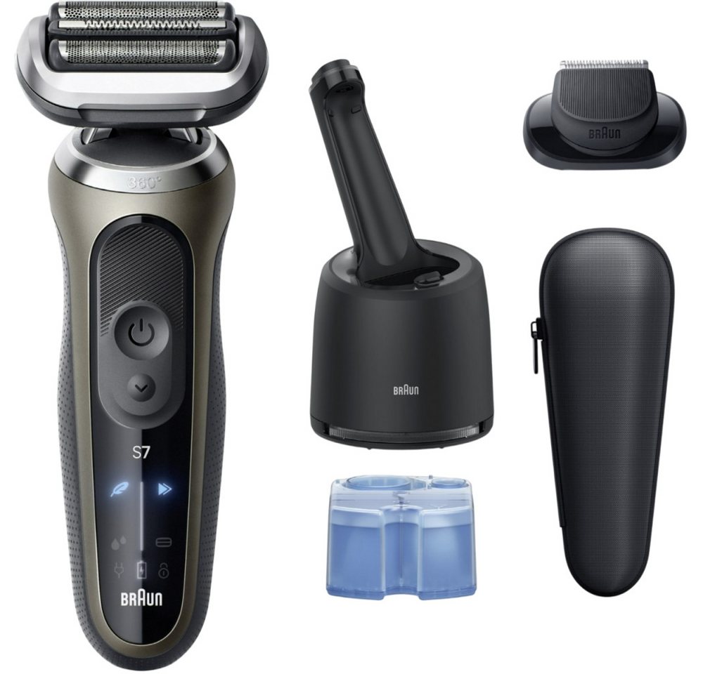 Braun Elektrorasierer Series 7 72-C7200CC Wet & Dry - Rasierer - gold von Braun