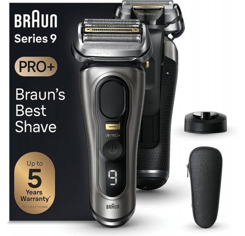 Braun Elektrorasierer Series 9 Pro+ 9515s Wet & Dry - Rasierer - grau von Braun